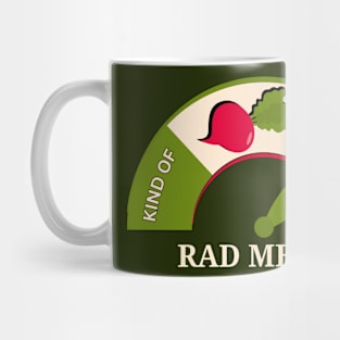 Rad Meter Funny Dad Joke Radish Gift Mug